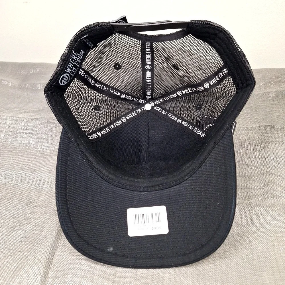 NEW Retro Cincinnati Trucker Hat Black Mesh Orange City Name Cap Where I'm From